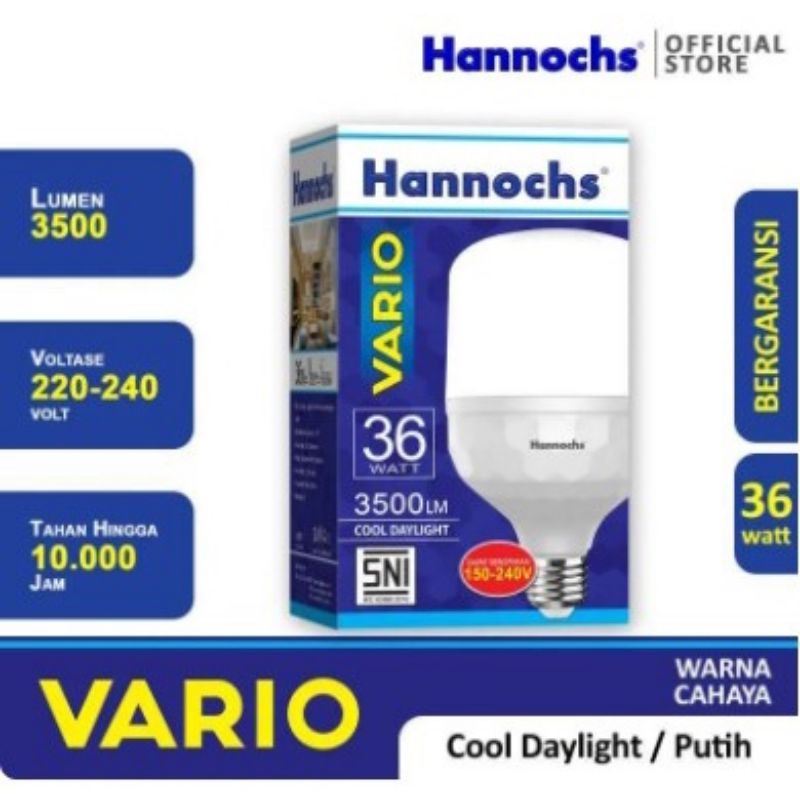 Hannochs Lampu Bohlam LED Vario 36 Watt / Hannochs Led Vario 36W