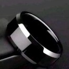Cincin Titanium Hitam Polos Couple