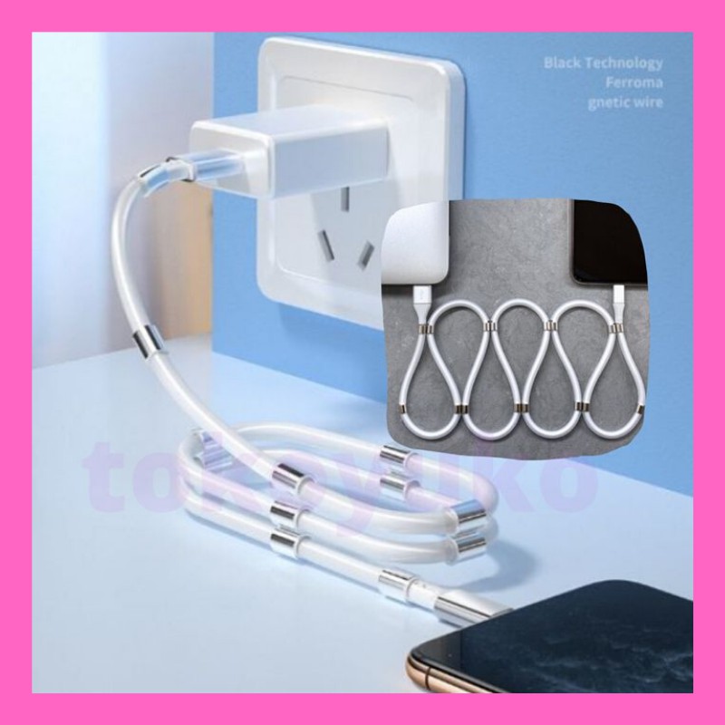 KABEL DATA UNTUK  IPHONE SUPERCARLA ORIGBAK WITH MAGNET LINE