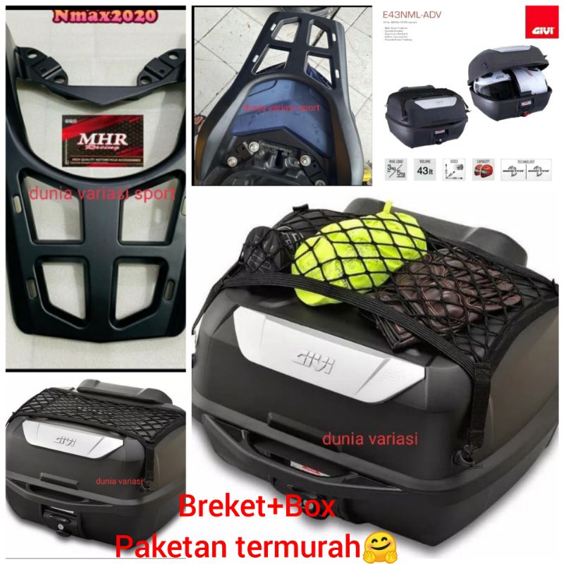 Box Givi E43ADV NML ADVENTURE+ Breket Box Nmax 2020 MHR