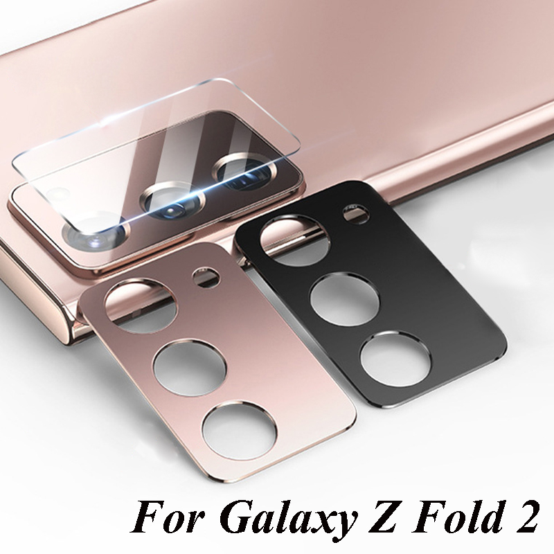 Pelindung Lensa Kamera Bahan Metal Ultra Tipis Anti Gores Untuk Samsung Galaxy Z Fold 2 5g / Lipat 2 / 5g