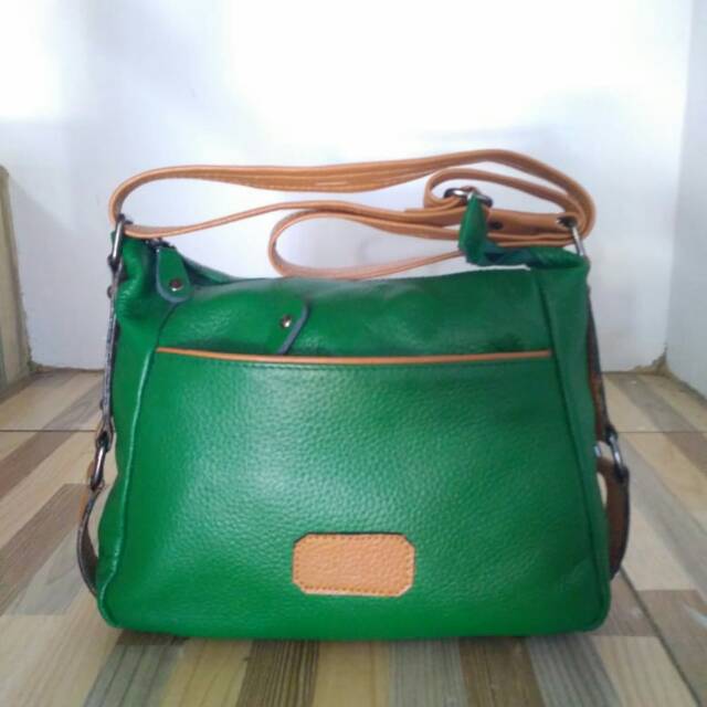 Tas kulit wanita minimalis asli Sukaregang Garut