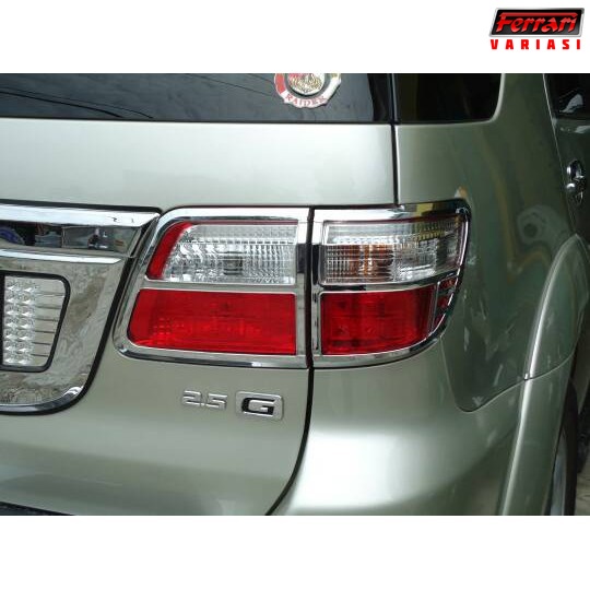 GARNISH LAMPU BELAKANG MOBIL FORTUNER 2014 FERRARI VARIASI