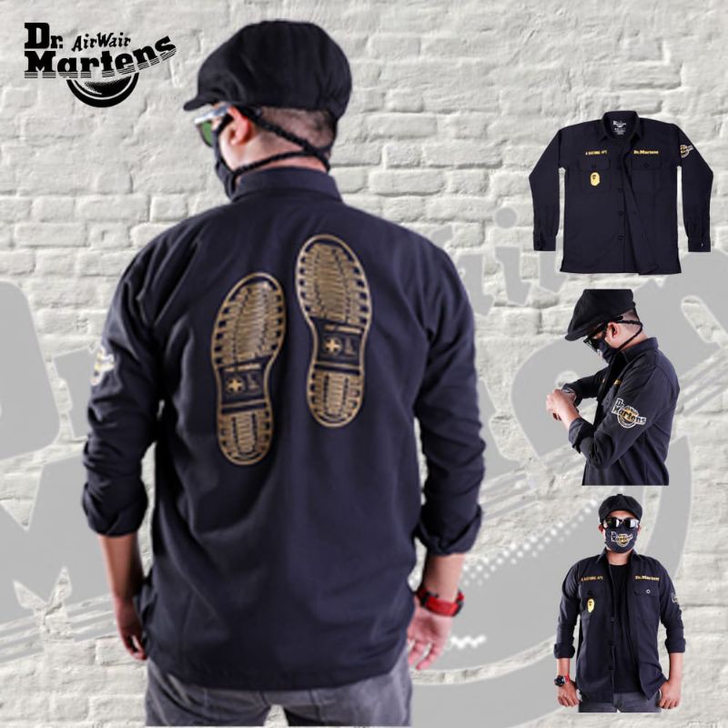 kemeja bape -kemeja dr martens