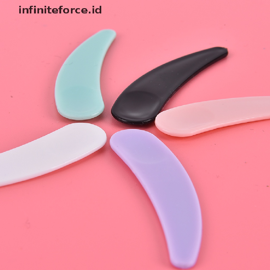 Infiniteforce.id 30Pcs / Set Sendok Spatula Masker Sekali Pakai Bahan Plastik Untuk Makeup / Kosmetik Wanita