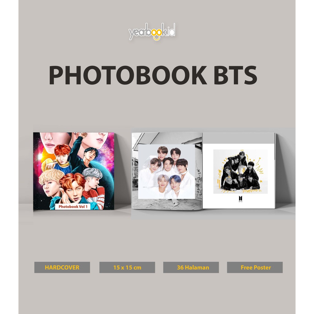 Album Foto BTS / Photobook BTS Hardcover 36 Hal bahan tebal