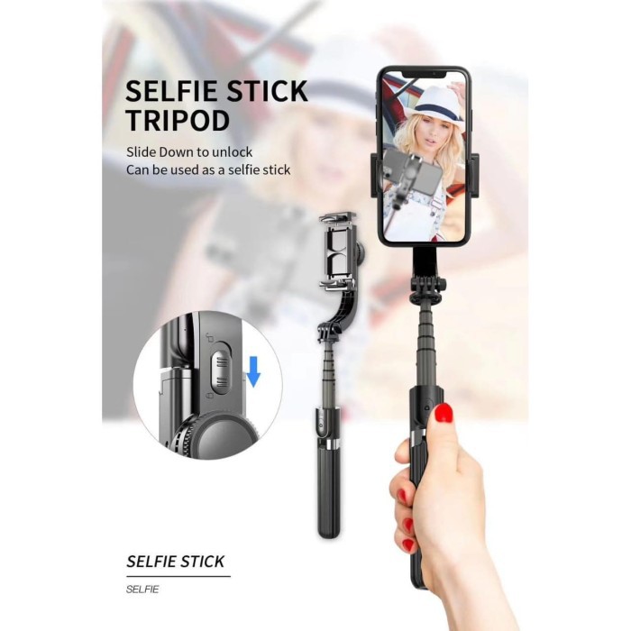 Stable Tripod L08 Selfie Stick Tongsis ACC