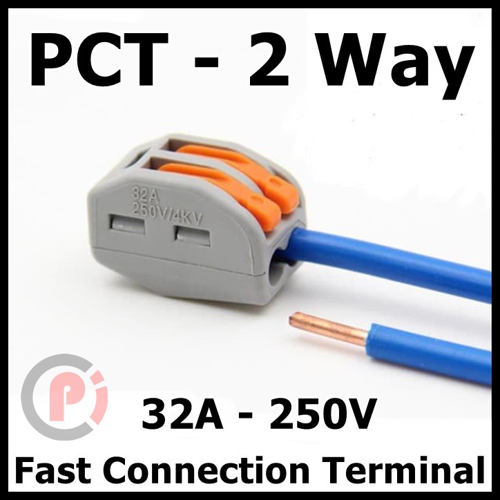 Compact Terminal Block 2P 2 wire pin connector