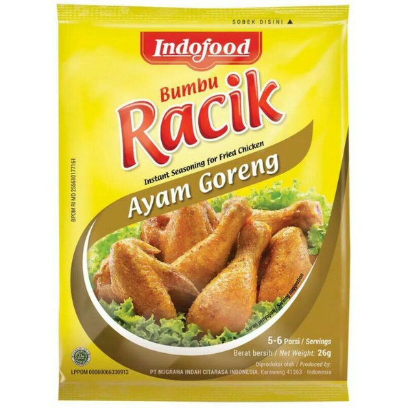 

Bumbu Racik Indofood Ayam Goreng 10 pcs