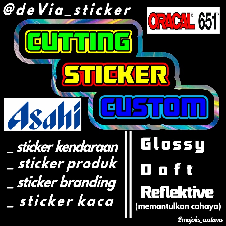 CUTTING STICKER CUSTOM bikin stiker custom suka suka