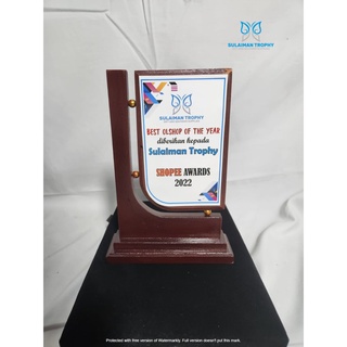 Jual Hadiah Kado Unik Murah Plakat Kayu Piagam Kayu Plakat Vandel