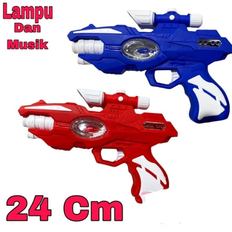 OBRAL TOYS... MAINAN ANAK2 PISTOL BATRE SUARA DAN LAMPU LASER