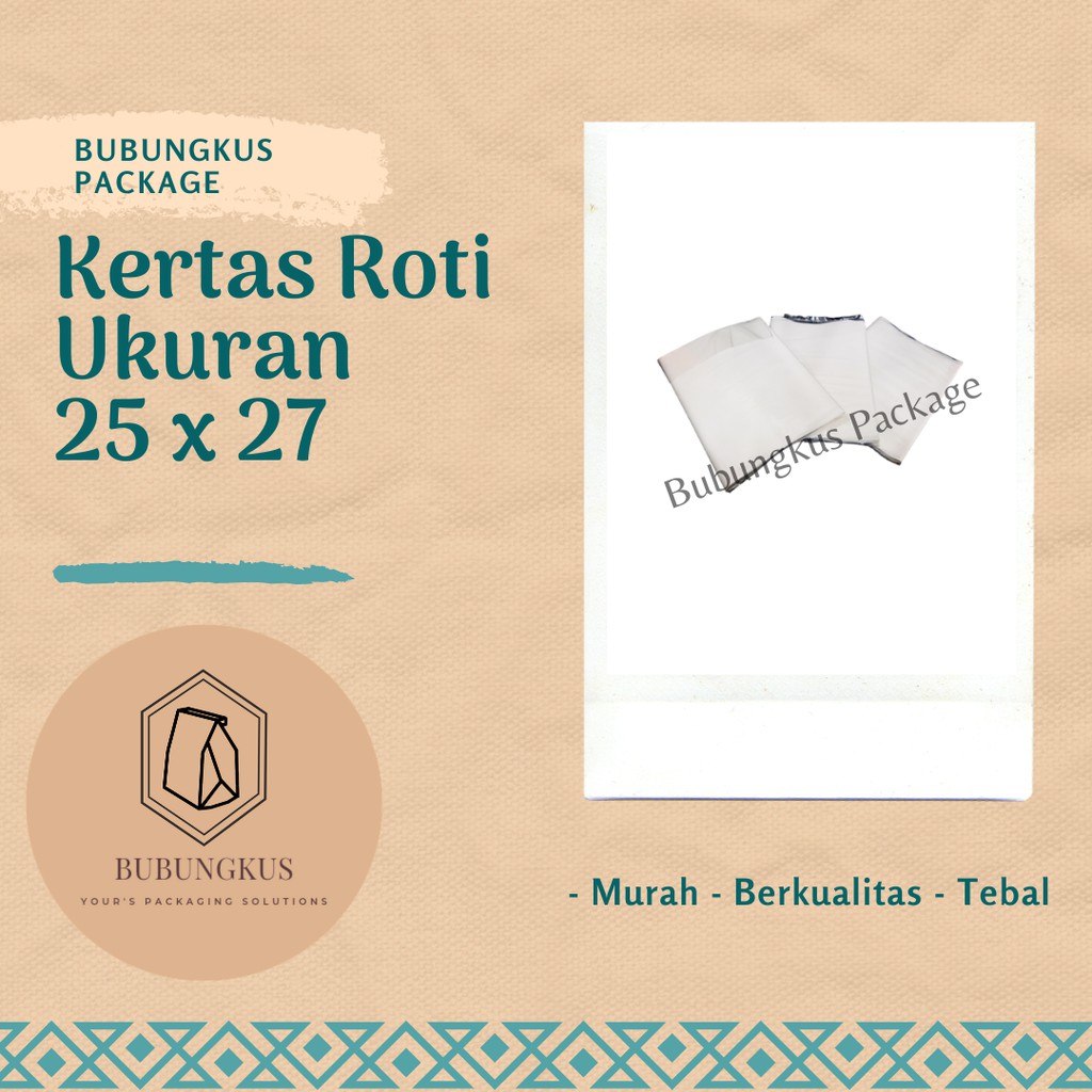 

Kertas Nasi Cap Gajah / Kertas Bungkus Kebab / Kertas Alas Brownies / Kertas Burger