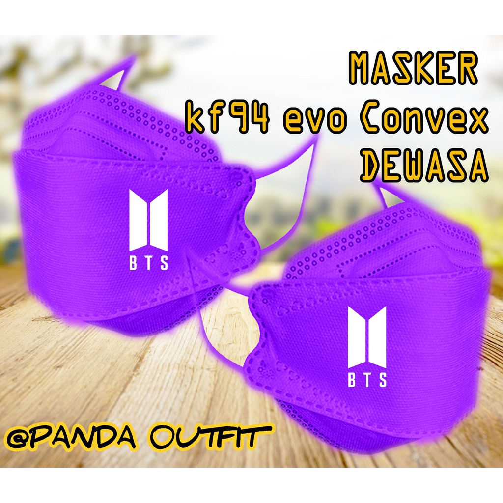 MASKER KF94 EVO BTS BANGTAN CUSTOM LOGO