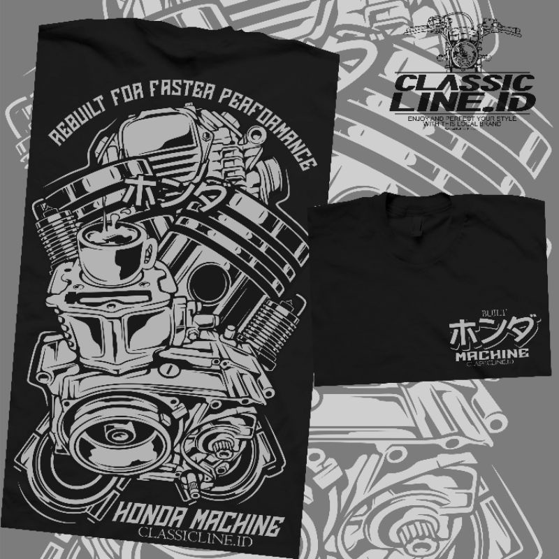 MP 09 kaos gl100 kaos mesin Honda kaos cb klasik kaos Honda gank Honda squad herex classicline.id ko