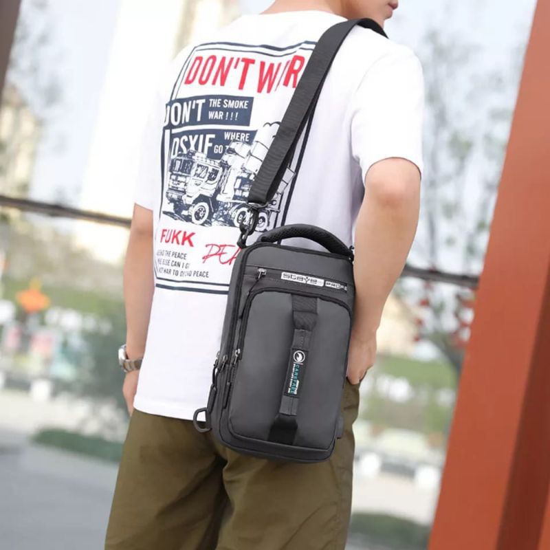 Promo Tas Selempang Slingbag Multfungsi ELEMENT 1  Pria ( Bisa Ransel)