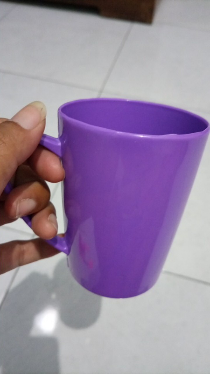 Cangkir Gelas Hilux Gelas Plastik Satuan / Gelas Air Bahan Plastik Tebal Warna Warni  300gr