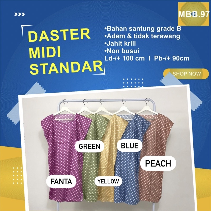 Daster Midi Standar Polka Pricila