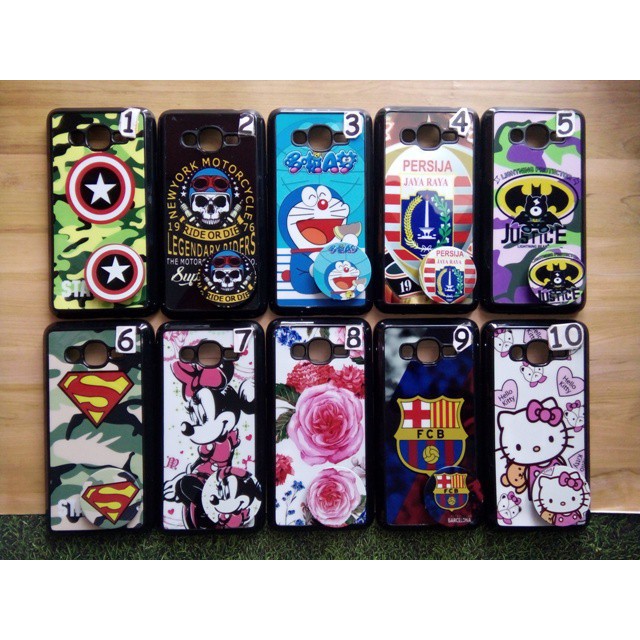 SOFT CASE + POP SOCKET SAMSUNG J2 PRIME/GRAND PRIME /CASE SILIKON GAMBAR