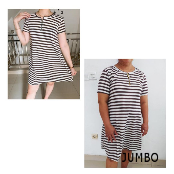 VISION ONLINE-DRESS SALUR S TO XXL JUMBO WANITA MURAH MERIAH KEKINIAN GROSIR DASTER PENDEK KOREA COD