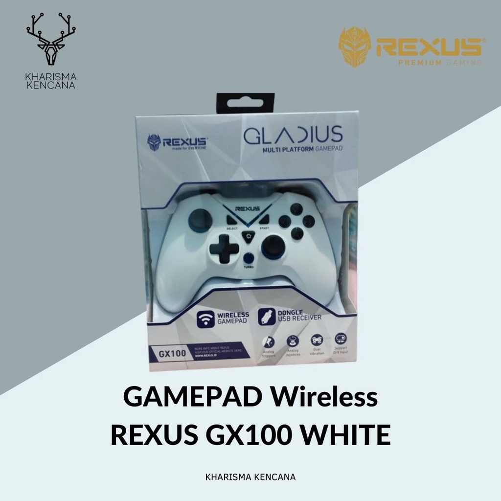 GAMEPAD Wireless REXUS GX100 WHITE