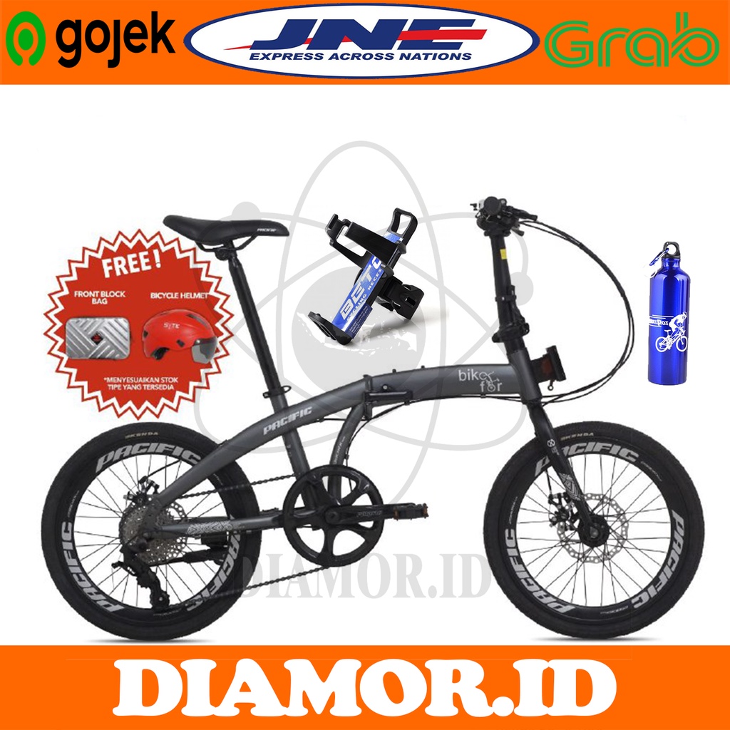 Pacific 2980 RX 6.8 Sepeda Lipat 16 20 Black box 8 speed New 2021