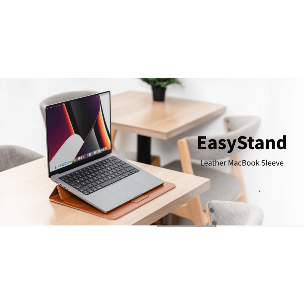 SwitchEasy Easy Stand Classic Leather Sleeve for MacBook Pro 14&quot; 16&quot;