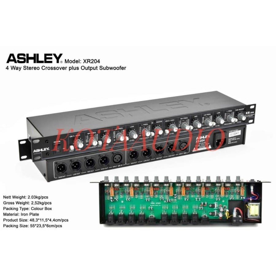 NEW CROSSOVER/ CROSOVER ASHLEY XR204/ XR 204 4 WAY STEREO ORIGINAL