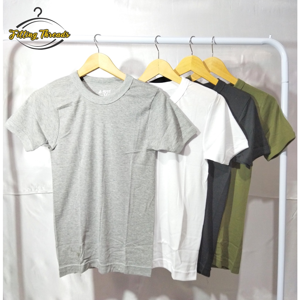 Kaos Oblong Pria Polos Agree / Kaos Dalam Cowok O-Neck Agree SG-SA006