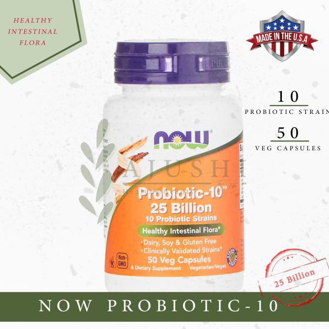 TERLARIS  NOW PROBIOTIC - 10 25 BILLION 50vcaps