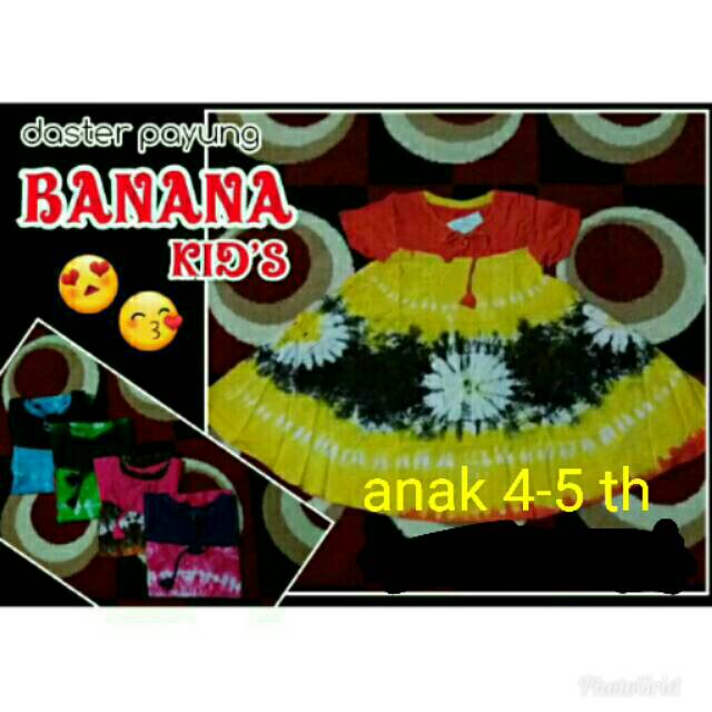 Daster payung anak banana kids 10 pcs masuk 1kg