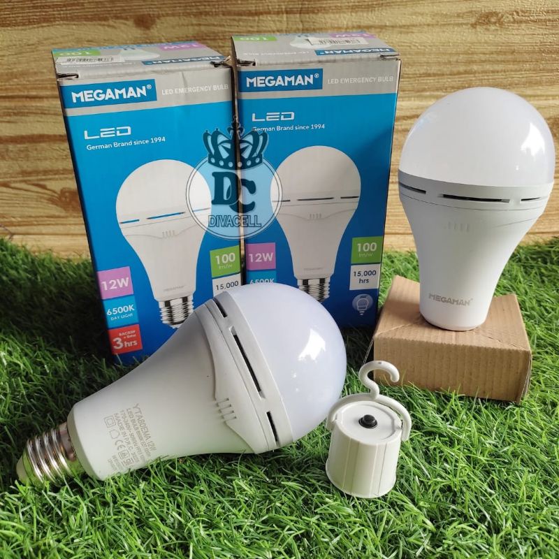 LAMPU MEGAMAN LED EMERGENCY A-BULB 12W YTA80EMA