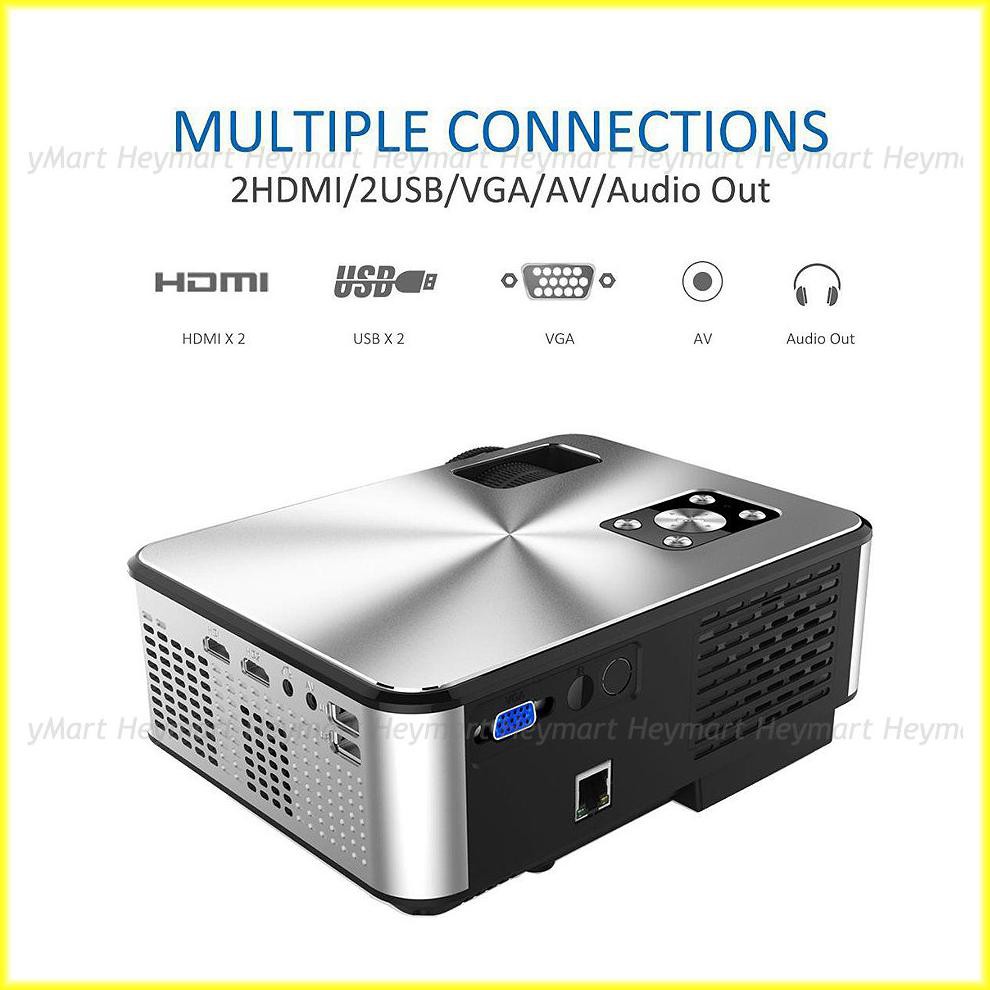 LJP LED-C9TV Infokus Projector HD 2800 Lumens - Mini Proyektor Infocus - Nobar Nonton Bola Cheerlux