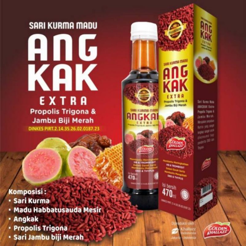 

herbal DBD - sari kurma ANGKAK GOLDEN KHALAZZ | - meningkatkan HB dan trombosit - obat demam berdarah