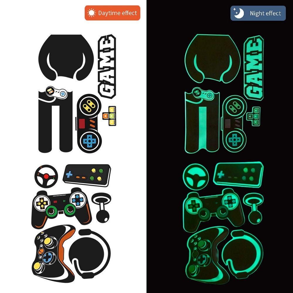 R-flower Luminous Stiker Dinding Kreatif Dots Moon Dekorasi Rumah Cosmic Castle Glow In The Dark