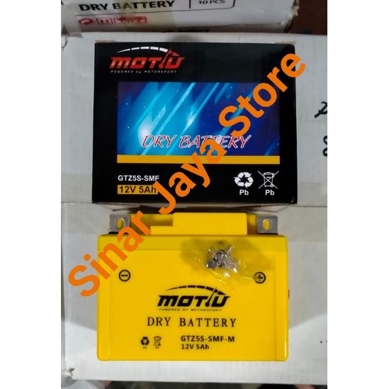 Jual AKI MOTOR KERING MOTIU GTZ5S | Shopee Indonesia