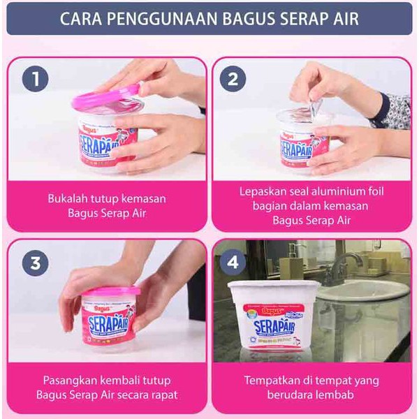 Penyerap Udara Lembab Bagus Serap Air Dehumidifier Serapair 225ml