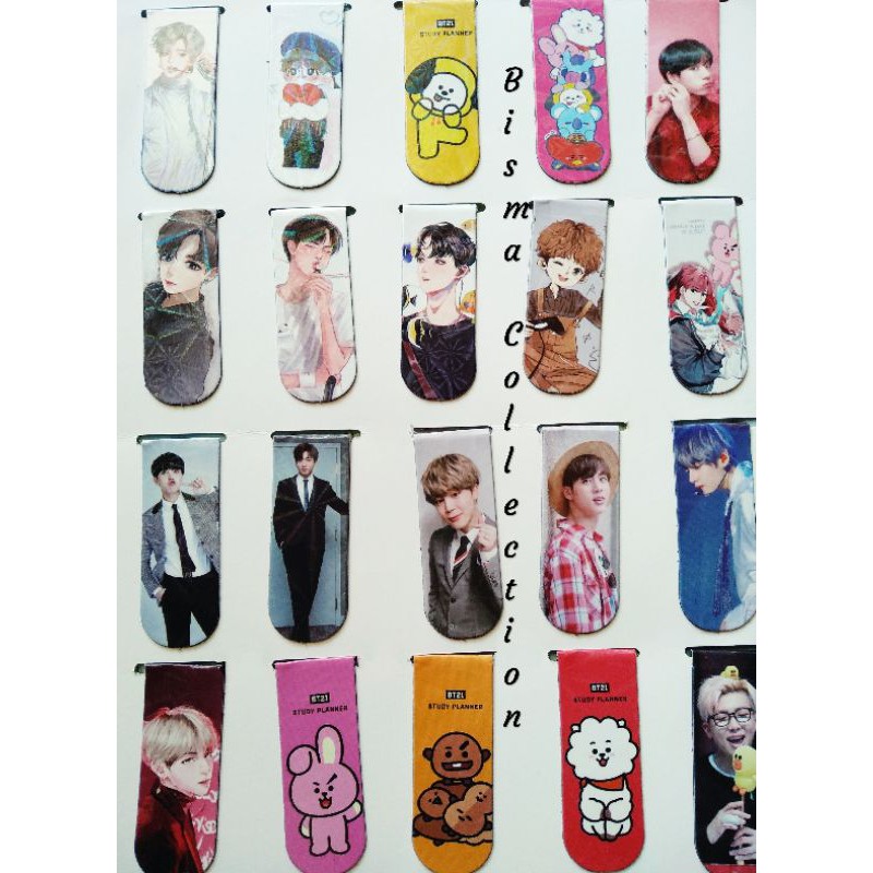 PEMBATAS BUKU BT21 MAGNET