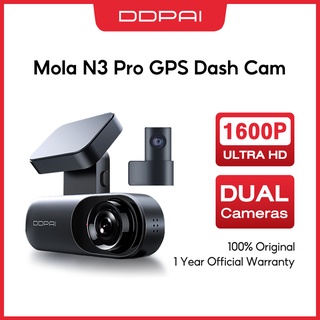 Jual DDPAI N3 Pro GPS DashCam 1600p 2K QHD Night Vision 140° 24hrs ...