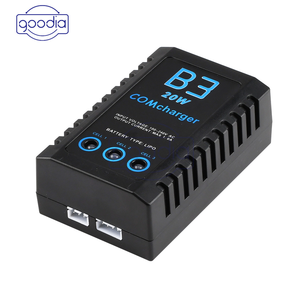 Ready stock iMaxRC B3 20W Pro Compact Charger 2S 3S Lipo Battery Balance Charger RC Compact Lipo Balance Battery Charger