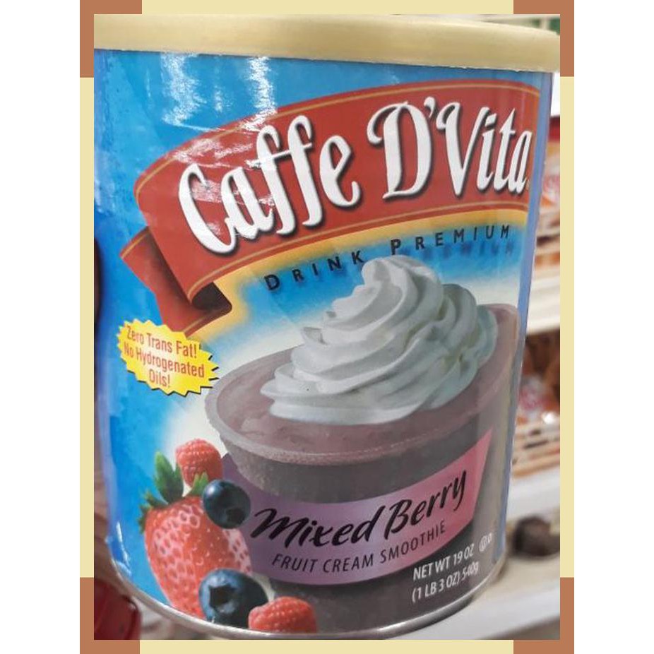 

Caffe D'Vitta mixed berry fruit cream smoothie original import from US