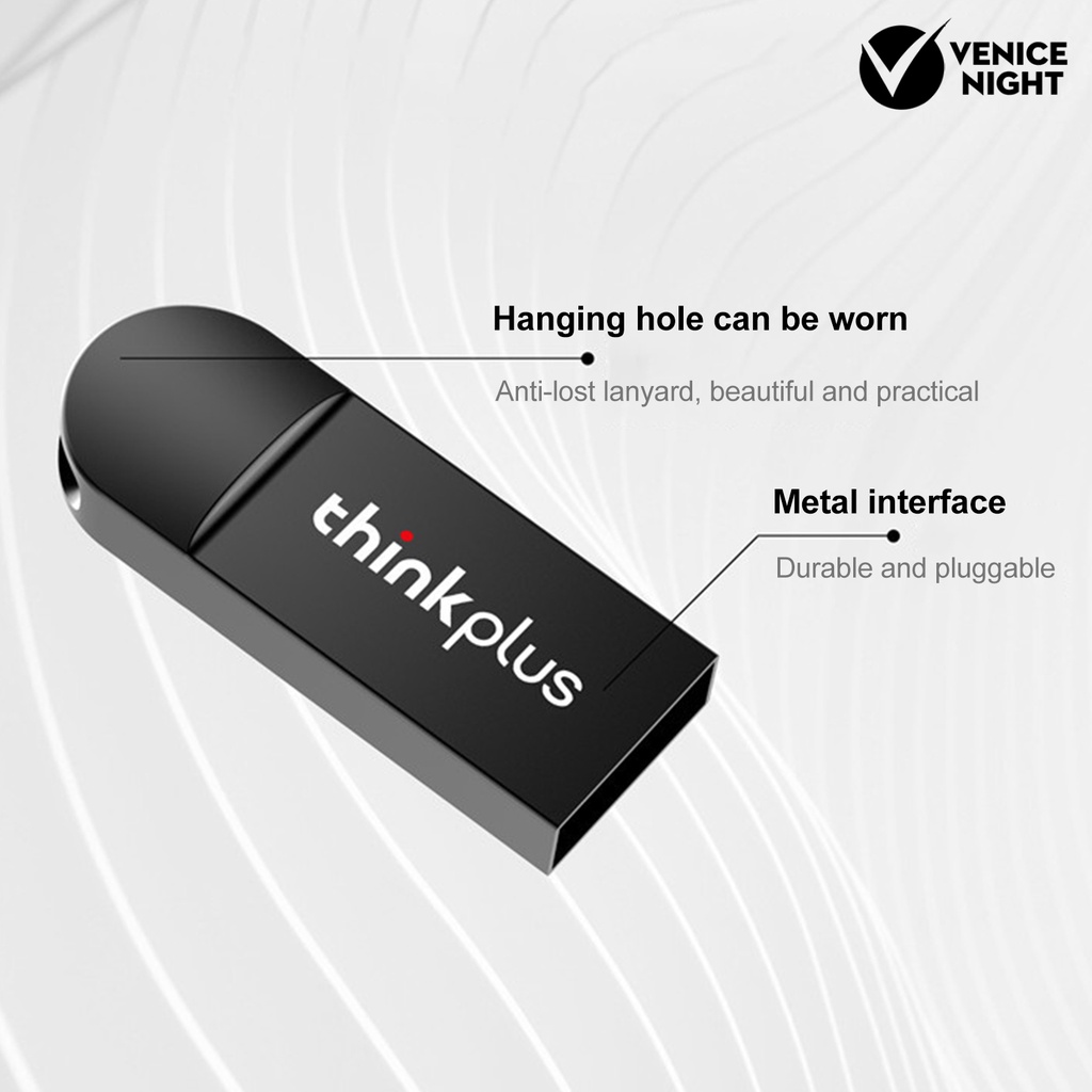 (SF) Lenovo Thinkplus MU222 U Disk Penyimpanan Data Universal High speed Plug Play 64GB 128GB 256GB 512GB 1TB 2TB Usb 2.0