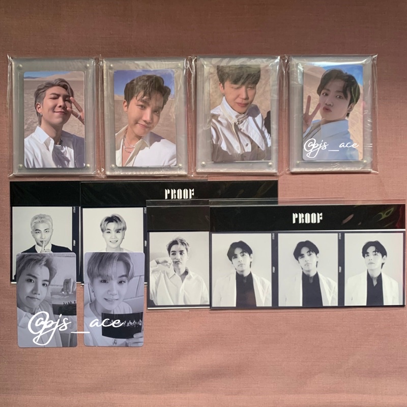 [Ready Stock] OFFICIAL POB Weverse BTS Proof Triptych RM Suga JHope Jimin V Jungkook PHOTOCARD PHOTO