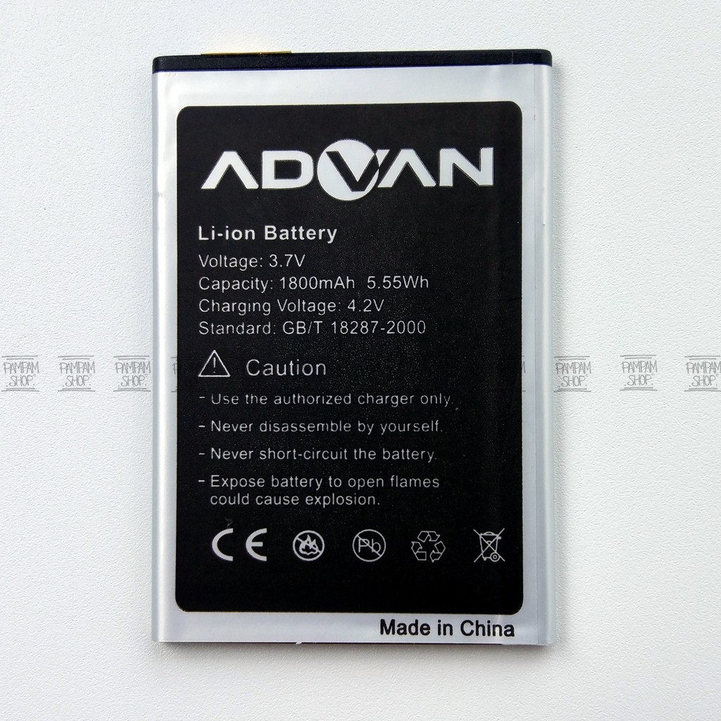 Baterai Advan S50D Original Double Power | Batre, Batrai, Battery, HP, Advance, BP-50AS