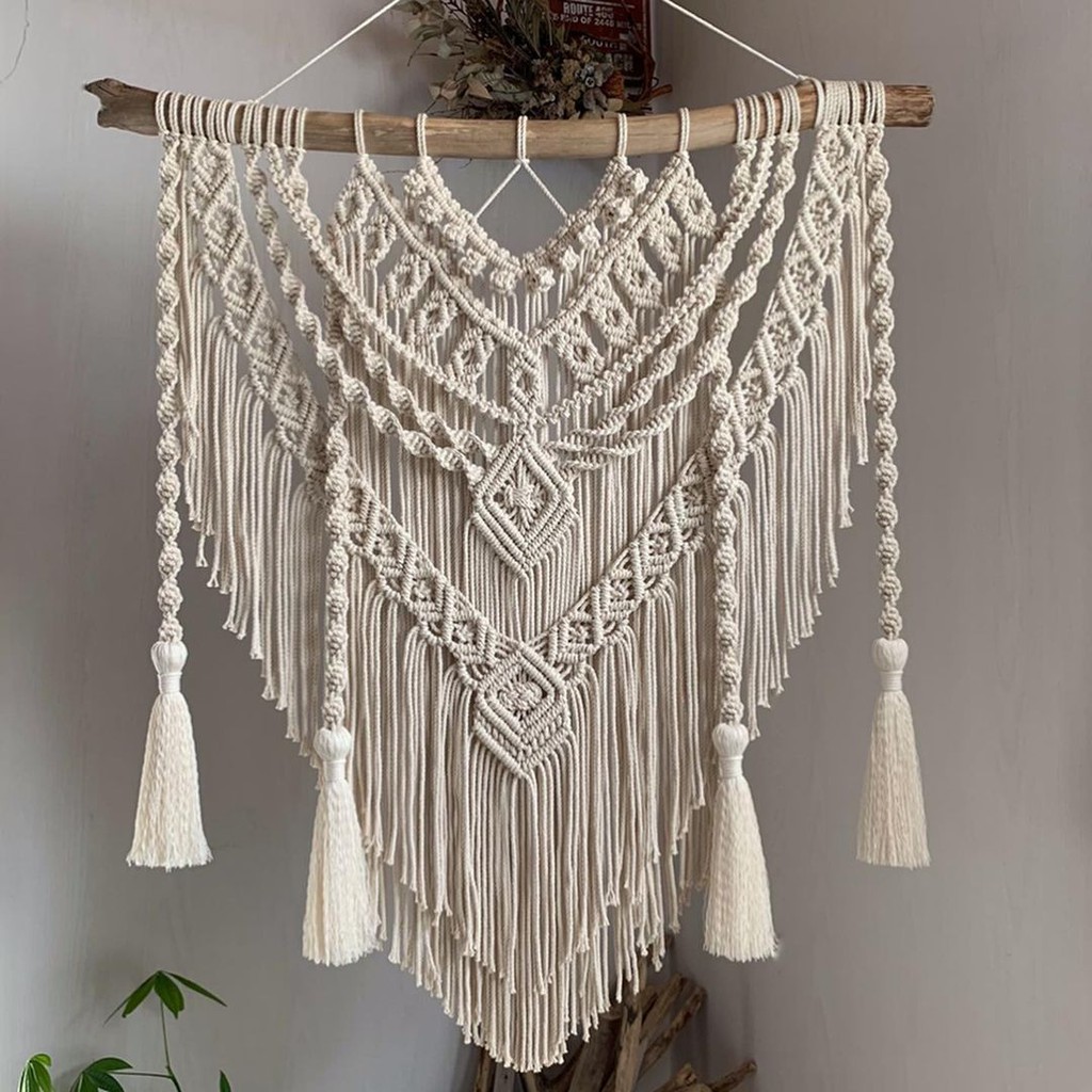 Makrame hiasan dinding / macrame wall hanging 80'65cm