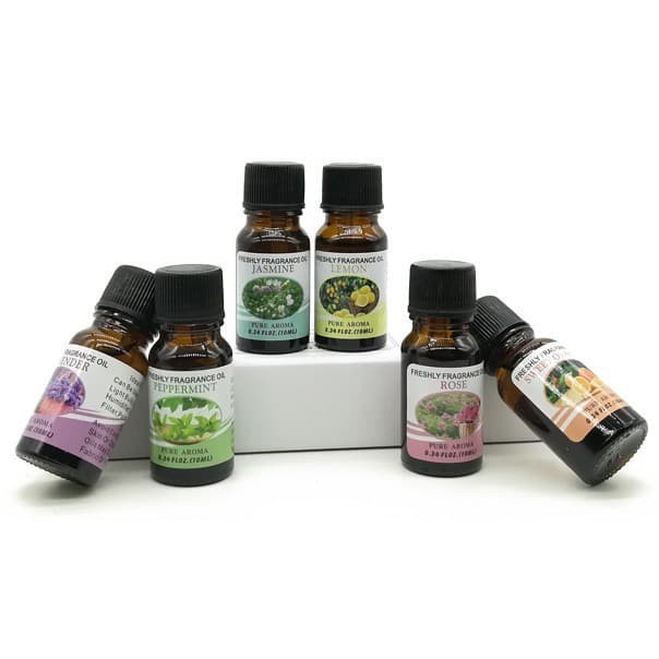 Cuci Gudang Pure Aroma Essential Fragrance Oil Aromatherapy 6 in 1 10ml