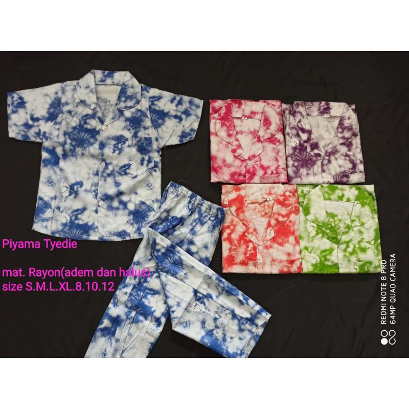 PIYAMA ANAK TIE DYE 1-6TH