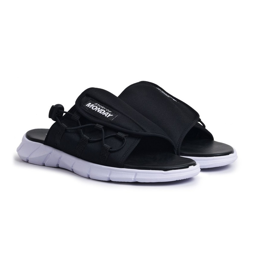 Liwa Black | Sandal Gunung Original Casual Santai Kasual Pria Sendal Footwear Ori | FORIND x Monday