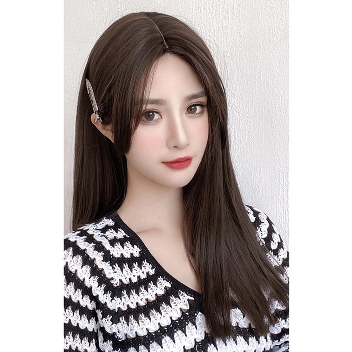 C0294 full Wig KOREAN STRAIGHT MEDIUM Tanpa Poni 50 cm