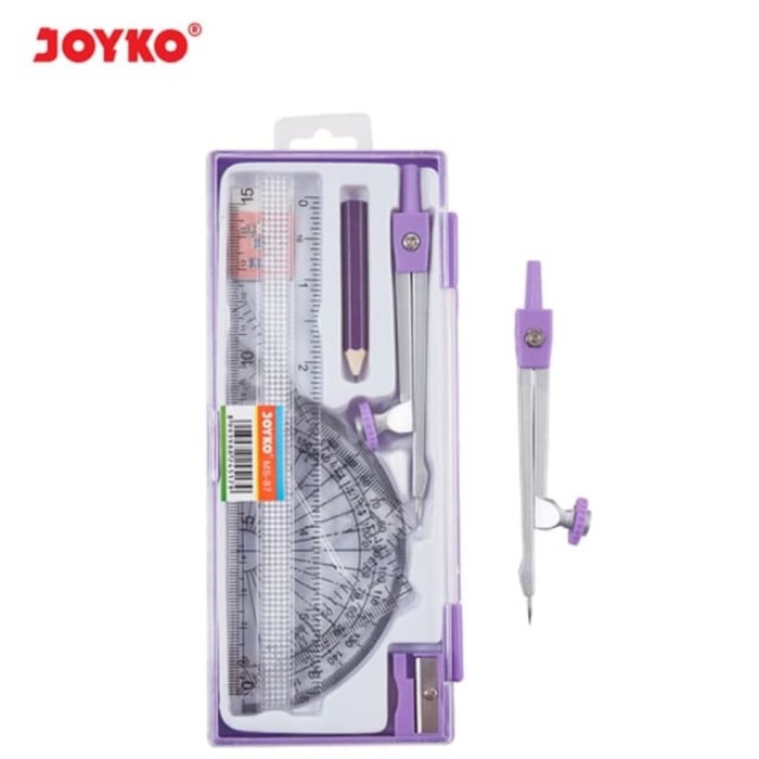 

Jangka JOYKO MS-87 Fullset Penggaris/Math Set Mathset JOYKO MS87